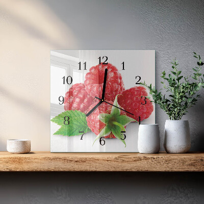 Reloj de vidrio Frambuesas