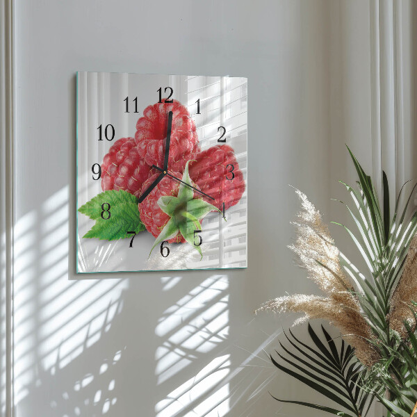 Reloj de vidrio Frambuesas