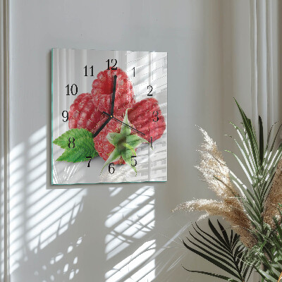 Reloj de vidrio Frambuesas