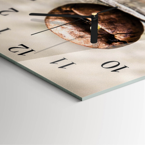 Reloj de vidrio Grano de café