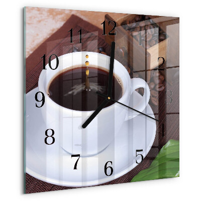 Reloj de vidrio Café