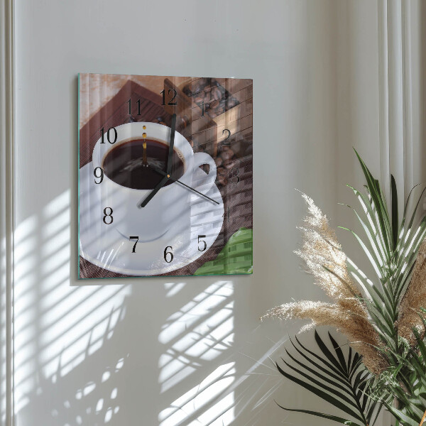 Reloj de vidrio Café