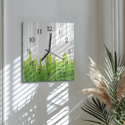 Reloj de vidrio Césped