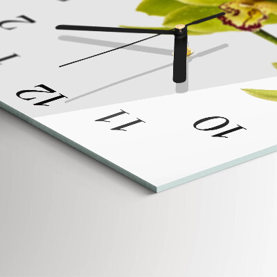 Reloj de vidrio Orquídea