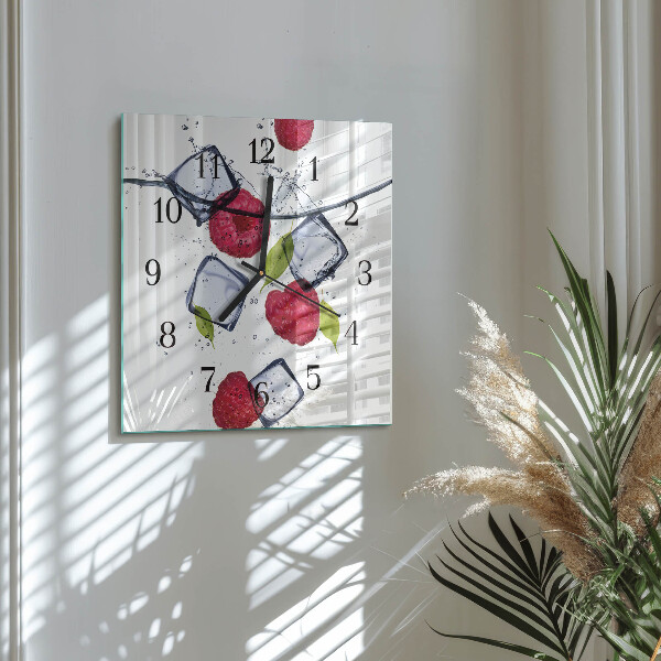 Reloj de vidrio Frambuesas