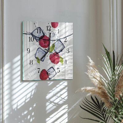 Reloj de vidrio Frambuesas