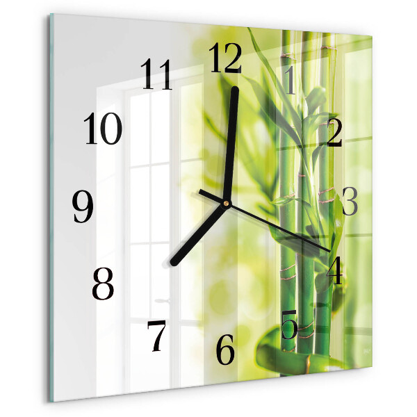 Reloj de vidrio Bambú