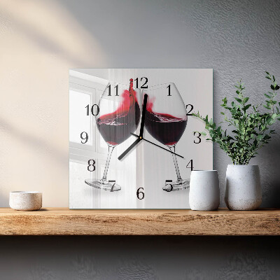 Reloj de vidrio Vino