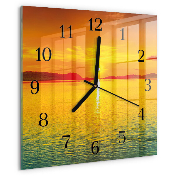 Reloj de vidrio Atardecer