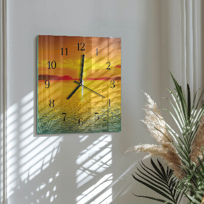Reloj de vidrio Atardecer