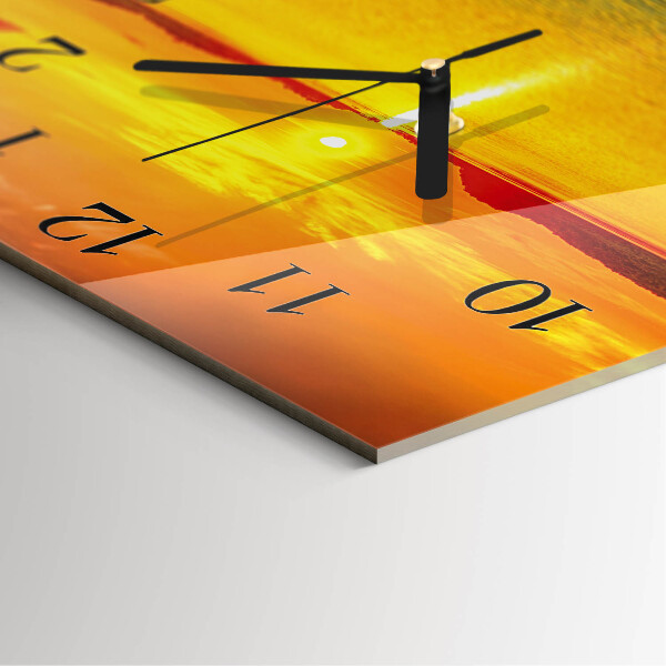 Reloj de vidrio Atardecer