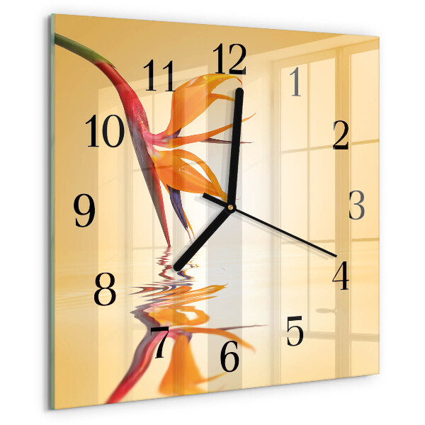 Reloj de vidrio Flor