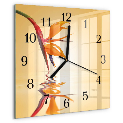 Reloj de vidrio Flor