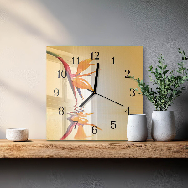 Reloj de vidrio Flor