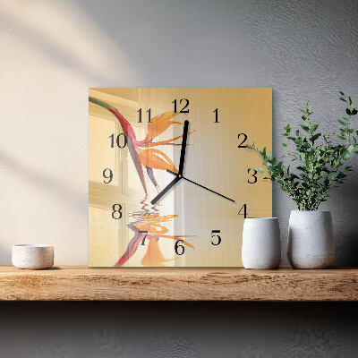 Reloj de vidrio Flor