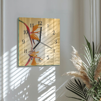 Reloj de vidrio Flor