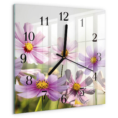 Reloj de vidrio Flores