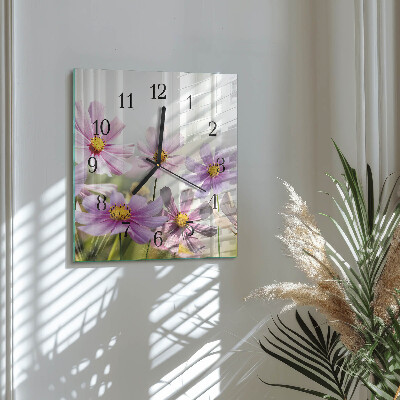 Reloj de vidrio Flores