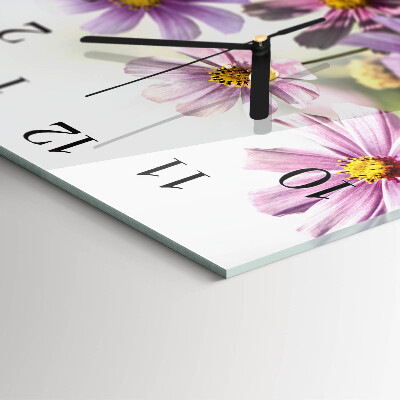 Reloj de vidrio Flores