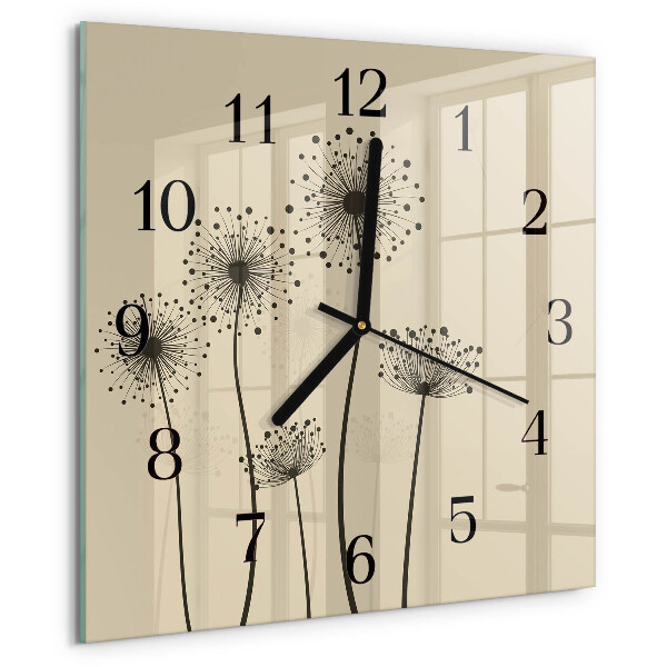 Reloj de vidrio Flores