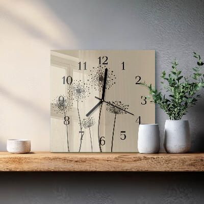 Reloj de vidrio Flores