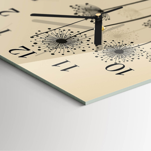 Reloj de vidrio Flores