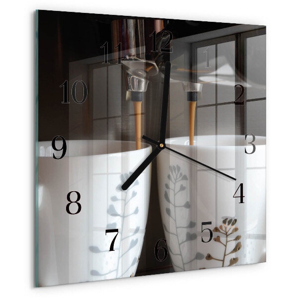 Reloj de vidrio Cafetera
