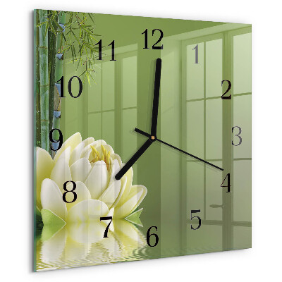 Reloj de vidrio Lirio