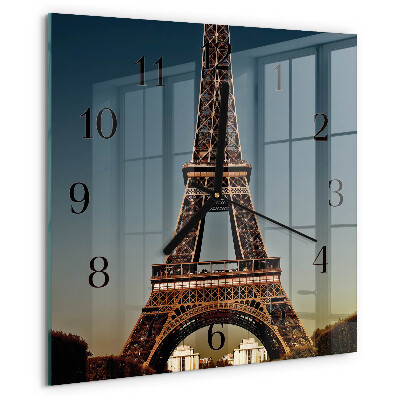 Reloj de vidrio Torre Eiffel