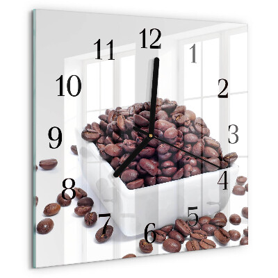 Reloj de vidrio Granos de café