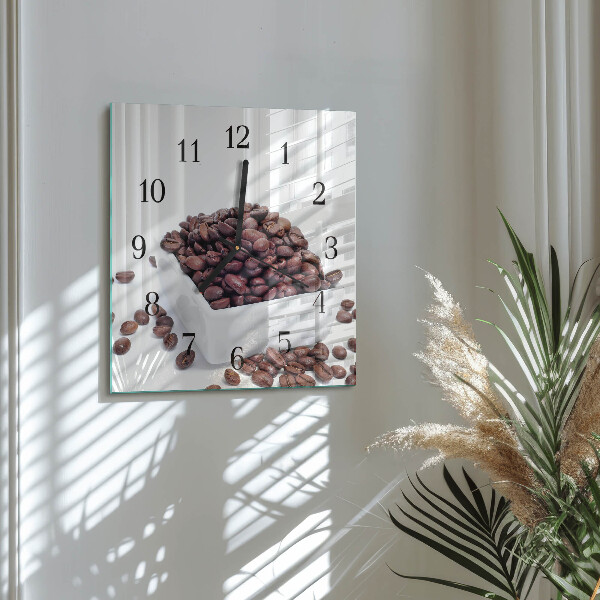 Reloj de vidrio Granos de café