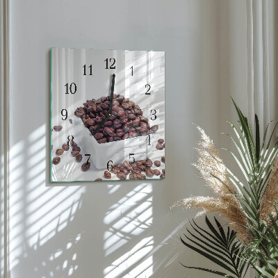Reloj de vidrio Granos de café