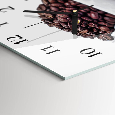 Reloj de vidrio Granos de café