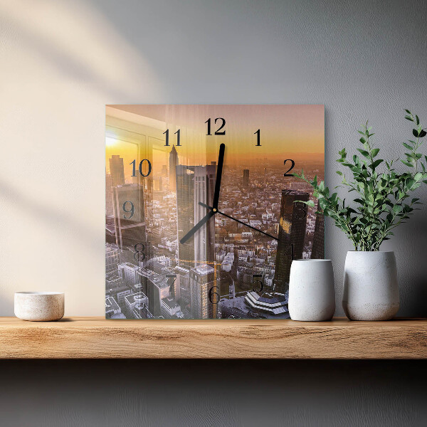 Reloj de vidrio Atardecer