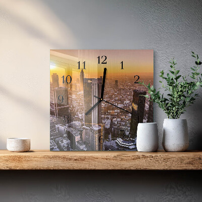 Reloj de vidrio Atardecer