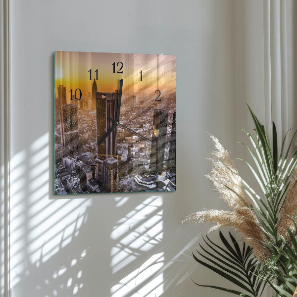 Reloj de vidrio Atardecer