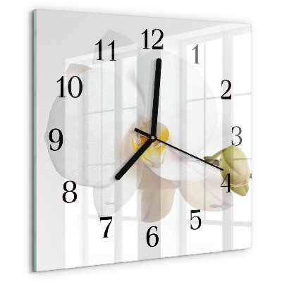 Reloj de vidrio Orquídea
