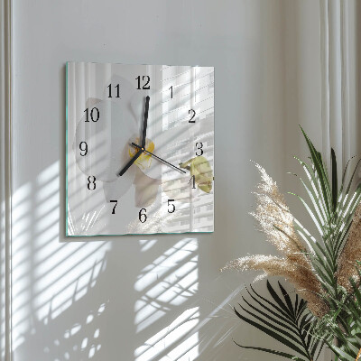 Reloj de vidrio Orquídea