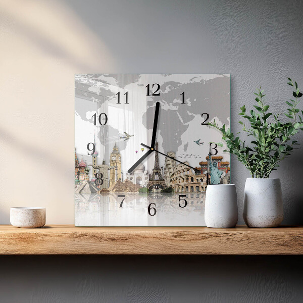 Reloj de vidrio Mundo