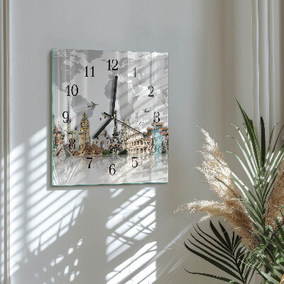 Reloj de vidrio Mundo