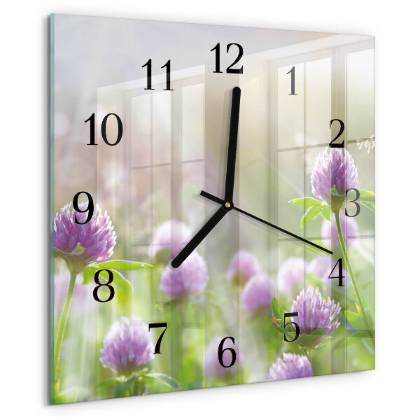 Reloj de vidrio Flores