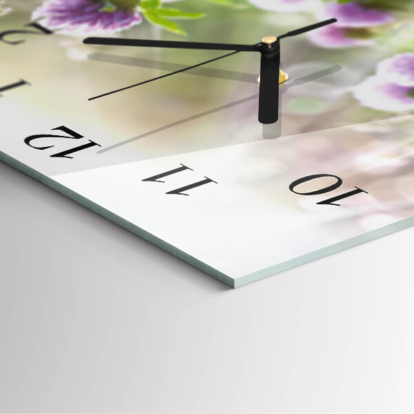 Reloj de vidrio Flores