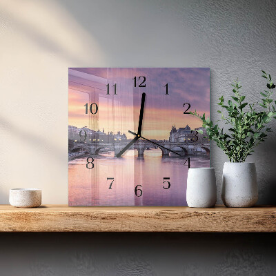 Reloj de vidrio Ciudad del río