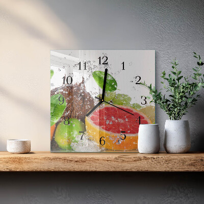 Reloj de vidrio Fruta