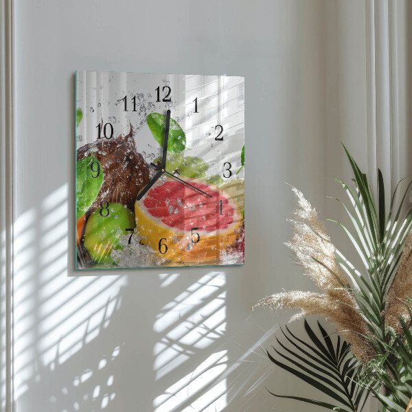 Reloj de vidrio Fruta