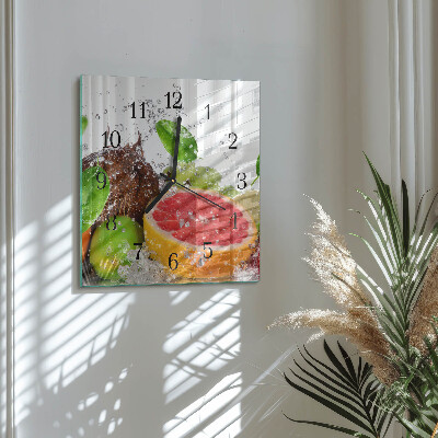 Reloj de vidrio Fruta