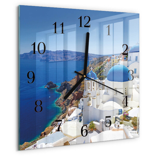 Reloj de vidrio Santorini
