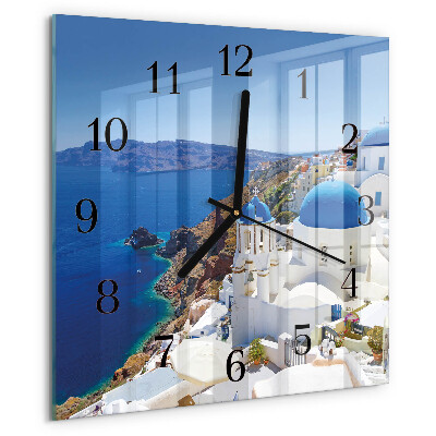 Reloj de vidrio Santorini