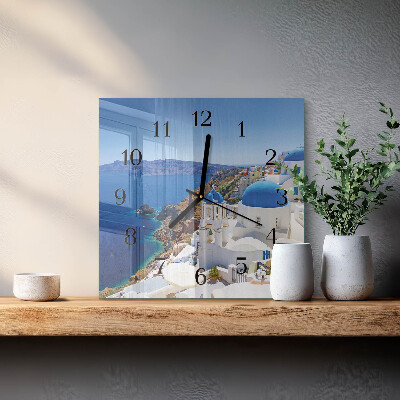 Reloj de vidrio Santorini