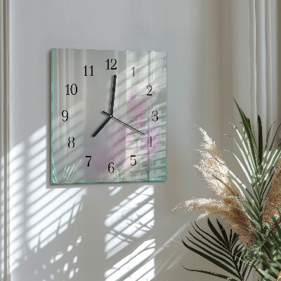 Reloj de vidrio Flores